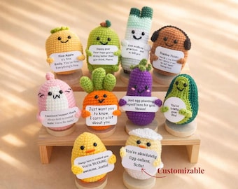 Custom Self Care Gift Crochet Emotional Support Potato Anxiety Relief Care Package Stocking Stuffers Present Positive Potato Christmas Gifts