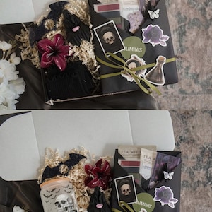 Blind Date Halloween Book Box Thriller Fiction Surprise Gift for Mystery Lover Spooky Bookworm Reading Nook Present Halloween Gift for Her or Him
Halloween Reading Nook Gift Blind Date with a Book Box Thriller and Mystery Surprise Present Book Lover Gift for Autumn Cozy Spooky Season ReadingSelf Care Gift Box for Women with Mystery Thriller Book Spa Bath Set Blind Date with a Book for Book Lovers Bookworm Reading Gift Basket Relaxing Gift with Bath Soap and Salt Bookish Surprise for Her