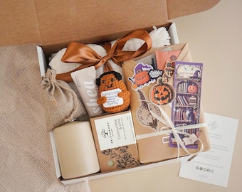 Halloween Blind Date with A Book Box Spooky Blind Box Boo Basket Thriller Mystery Bookish Gifts for Her Cozy Fall Gift Box for Fall Lovers
