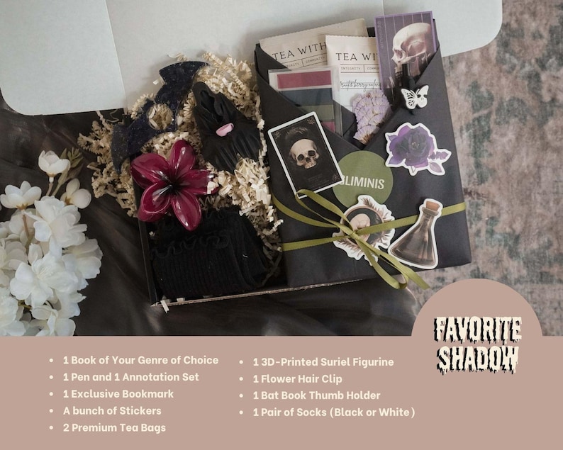 Dark Academia Gift Set Blind Date with a Book Box for Fantasy Romance Thriller Mystery Lovers Halloween Reading Present for Her or Teen
Halloween Book Lover Gift Box Blind Date with a Book Dark Romance Fantasy Horror Thriller Mystery Surprise Gift Dark Academia Aesthetic