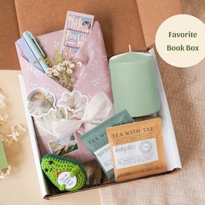 Mystery Blind Date with A Book Box Thriller Gift for Readers Bookish Surprise Gift Set for Bookworms Book Club Gift Suspense Book Gift Box