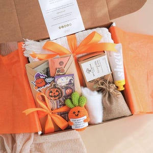 Halloween Blind Date with A Book Box Spooky Blind Box Boo Basket Thriller Mystery Bookish Gifts for Her Cozy Fall Gift Box for Fall Lovers