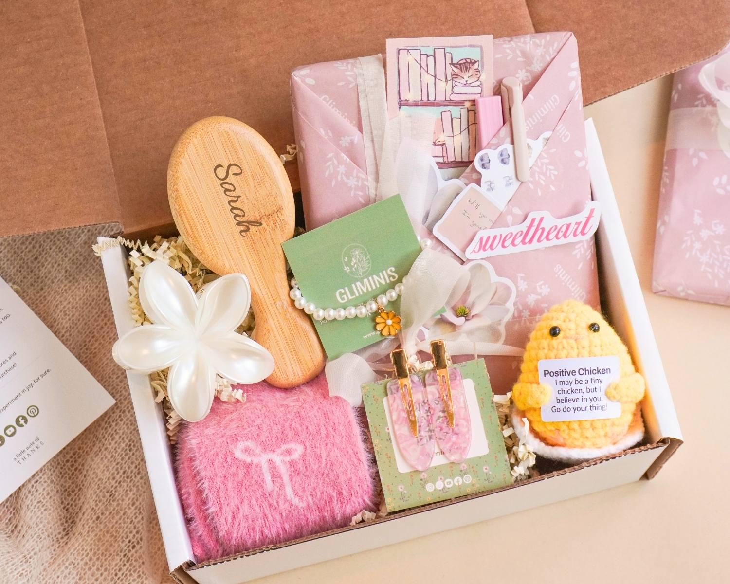 Custom Teenage Girl Birthday Presents Girls Boxes for Tween Girl Gift Personalized Birthday Gift Box for Young Adult Book Themed Gifts YA