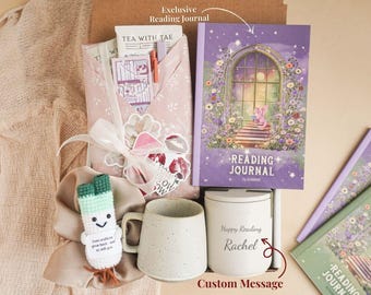 Mystery Blind Date mit einer Buchbox Spa-Geschenkkorb für sie Self Care Box für Bücherwurm Geschenk Buchlesung Journal Geschenkset Buchliebhaber