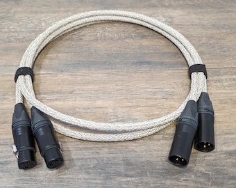 Dual XLR Cables (Canare L-4E6S), 4'