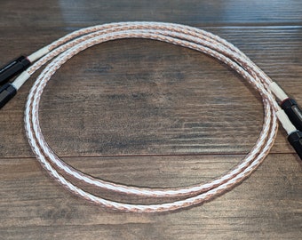 Duale Cinch-Verbindung, 4TC geflochtenes Kabel, 4'-0 "Paar.