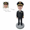 Custom Pilot Bobblehead: Personalized Aviation Retirement Gift