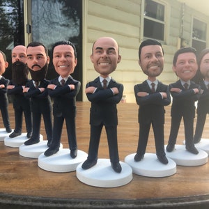 Groomsmen bobbleheads (1-20 sets) Groomsmen Gift, Best Groomsmen Gifts , Best Groomsmen Dolls , Groomsmen Dolls, Groomsmen Dolls