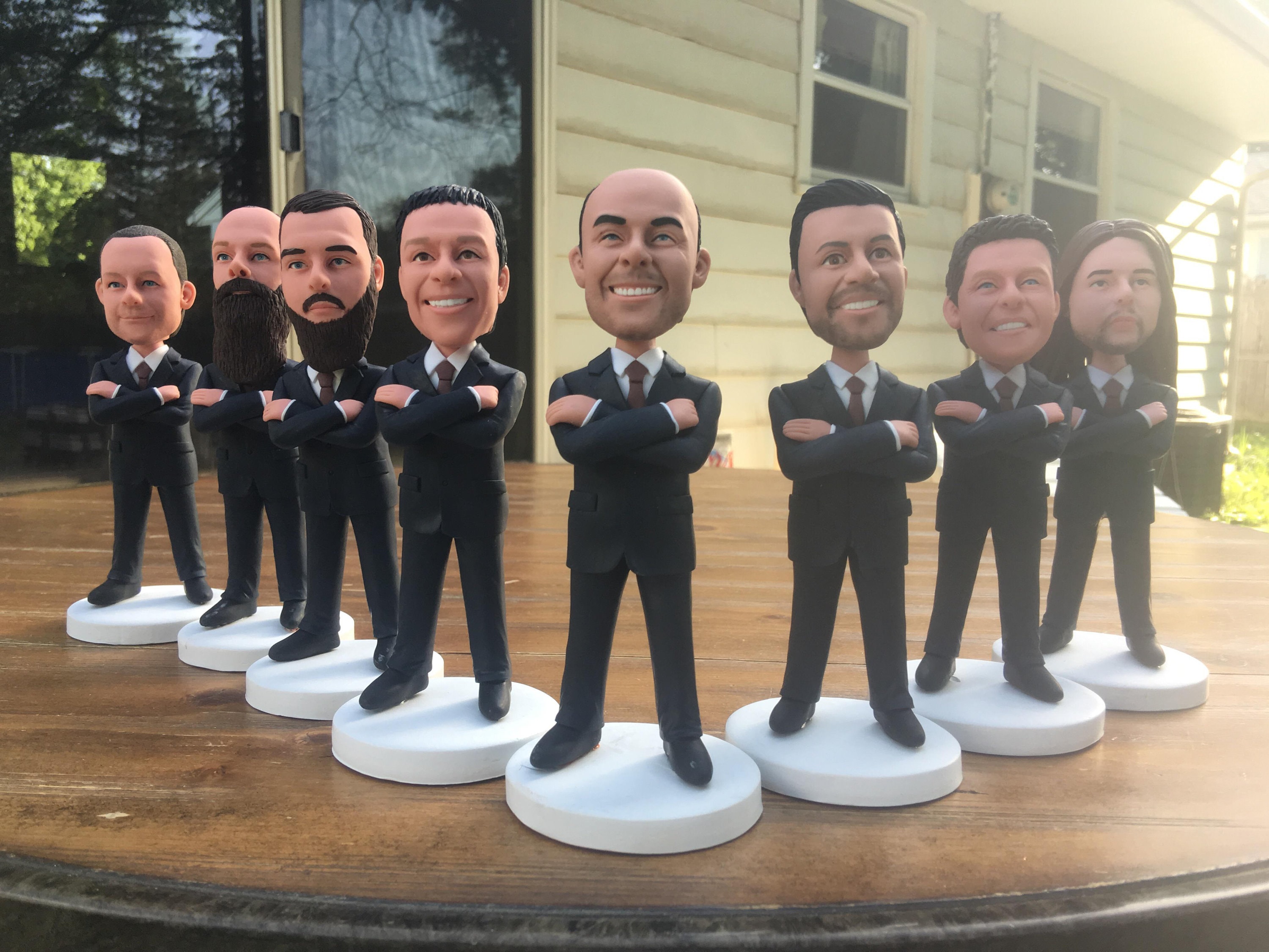 Groomsmen bobbleheads (1-20 sets) Groomsmen Gift, Best Groomsmen Gifts , Best Groomsmen Dolls , Groomsmen Dolls, Groomsmen Dolls