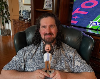 Personalized bobble head doll, custom 3D father statue, giftsfor family members, bobble head doll for birthday, anniversary, Christmas gifts