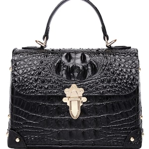 Luxus echte handgefertigte Krokodilleder Handtasche, seltene Leder Geldbörse, Resort Sommer Umhängetasche, Jubiläumsgeschenk für sie