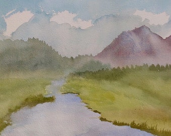 Watercolor Landscape Painting