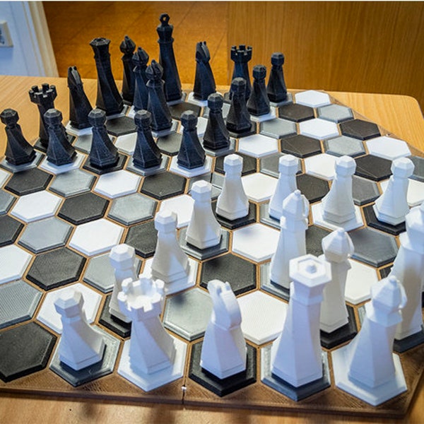 Elegant Hexagon Chess Game Set