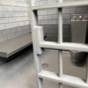 3D Printed Jail Cell Diorama: With Toilet & Bed - Etsy
