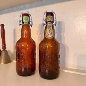 VTG Grolsch lager beer bottles