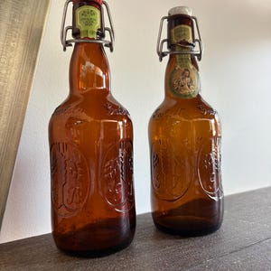 VTG Grolsch lager beer bottles