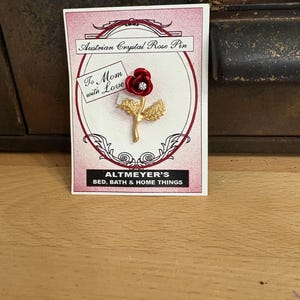 Vintage Austrian Crystal Rose