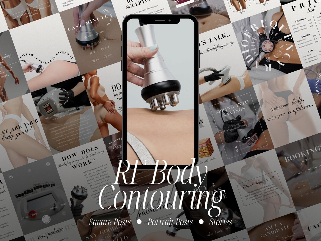 RF Body Contouring Instagram Templates, Medspa Social Media (digital ...