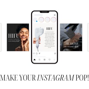 Discover high-converting HIFU facelift social media templates, made to help you stay consistent, branded, and aesthetic on Instagram. This Canva kit is a must-have for medspas, esthetic businesses, and skin professionals offering non-invasive facial treatments. From pre- and post-care tips to myth-busting posts and client spotlights, you’ll have everything you need to share beautiful, engaging content in minutes.