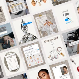 Szablony Botox iOS Core na Instagram, modne i nowoczesne treści do mediów społecznościowych, Canva