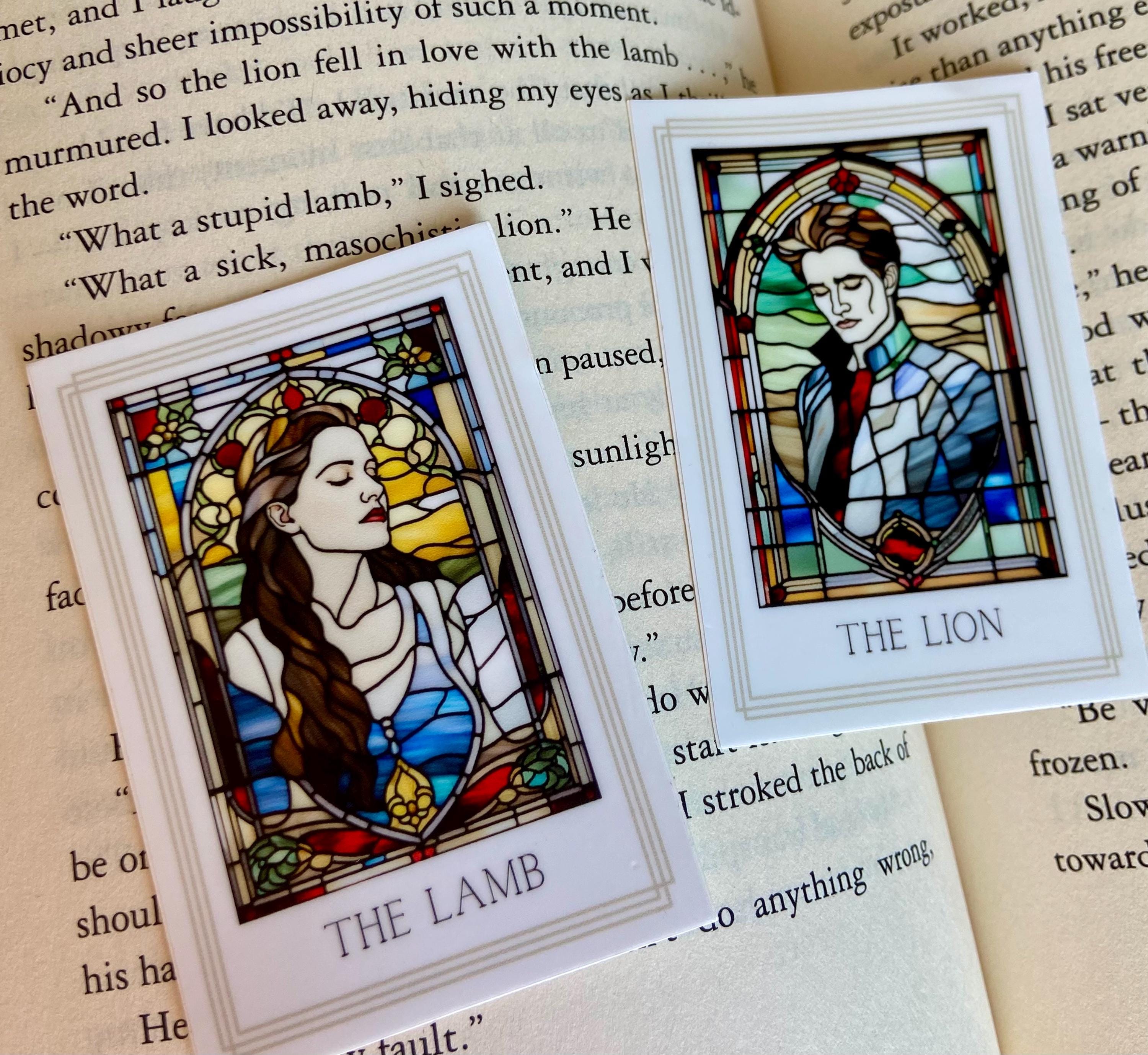 Twilight Edward and Bella Tarot Card Sticker ||The Lion || The Lamb
