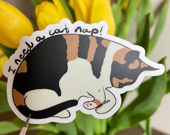 Cat Nap 3” Vinyl Sticker