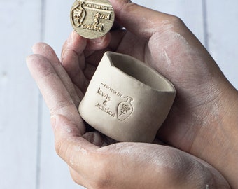 Custom Clay Stamp - Design Your Unique Pottery Designs, Personalized Pottery Stamp, 4mm-8mm Depth, 1.5cm-5cm Diameter, Ceramic Tools