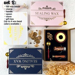 Lorna Wax-Seal Custom Set, Custom wax seal stamp, wax seal kit, Wax seal set for gift, Wedding wax kit image 10