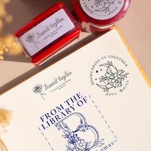 Timbro autoinchiostrante personalizzato, timbro per libri personalizzato, qualsiasi logo personalizzato, timbro per indirizzo di ritorno