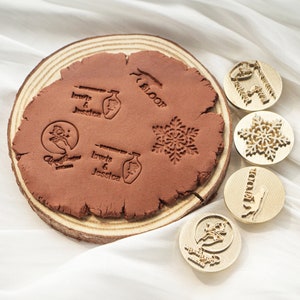 Aangepaste kleistempel - ontwerp je unieke aardewerkontwerpen, gepersonaliseerde aardewerkstempel, 4 mm-8 mm diepte, 1,5 cm-5 cm diameter, keramisch gereedschap afbeelding 10