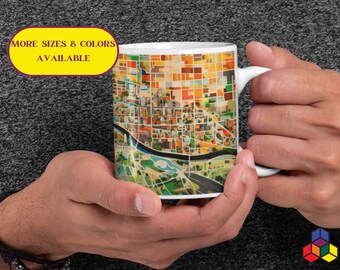 Vixar Tazza In Ceramica Colorata 330ml – Lumaca In Acquerello – Regalo Ufficio, Compleanno, Festa - 3
