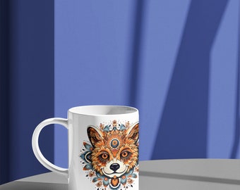 Taza Zorro Mandala: Elegancia y estilo en cada sorbo.