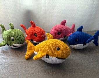 Crochet Shark Family