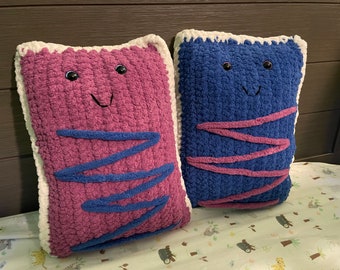Plush Crochet Pop-Tart Pillow