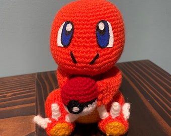Crochet Charmander Inspired Dragon
