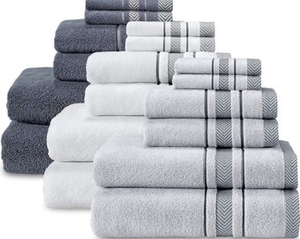 Luxury Turkish Cotton 6-Piece Towel Set