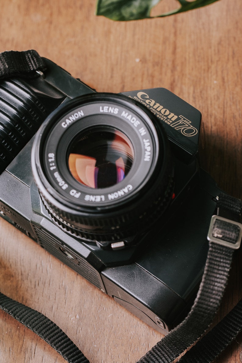 Canon T70 35mm SLR Vintage Film Camera W/canon FD 50mm F1.8 Etsy