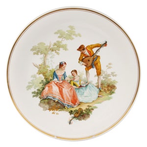 Large porcelain decorative plate, Meissen, Germany, second half of 19th century