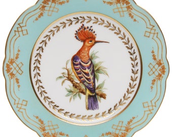 Porcelain decorative plate, France, end of 19th century