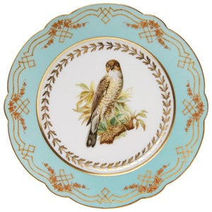 Porcelain decorative plate, France, end of 19th century