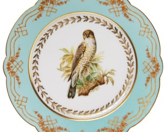 Porcelain decorative plate, France, end of 19th century