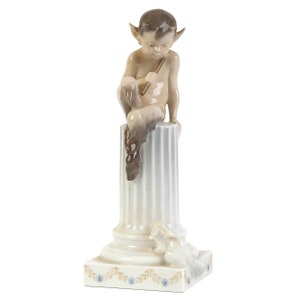 Porcelain figure &quot;Faun with squirrel&quot;, Royal Copenhagen, Denmark, Copenhagen, 1962