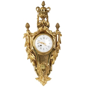 Kartell-Wanduhr aus Bronze, Frankreich, zweite Hälfte 19