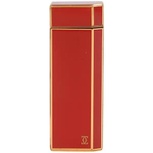 Lighter "Cartier Pentagon, Gold & Red Lacquer", France, Paris, 1980s