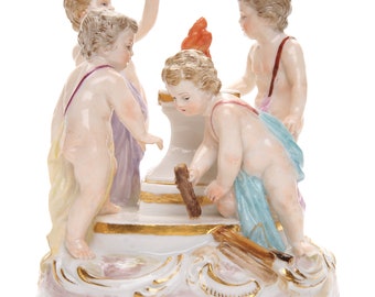 Porseleinen figuur "Allegorie - Winter", Meissen, Duitsland, eind 19e - beg. van de 20e eeuw