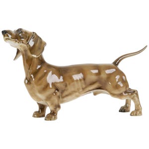 Porcelain figure &quot;Dachshund&quot;, Hutschenreuther, Germany, beg. of 20th century