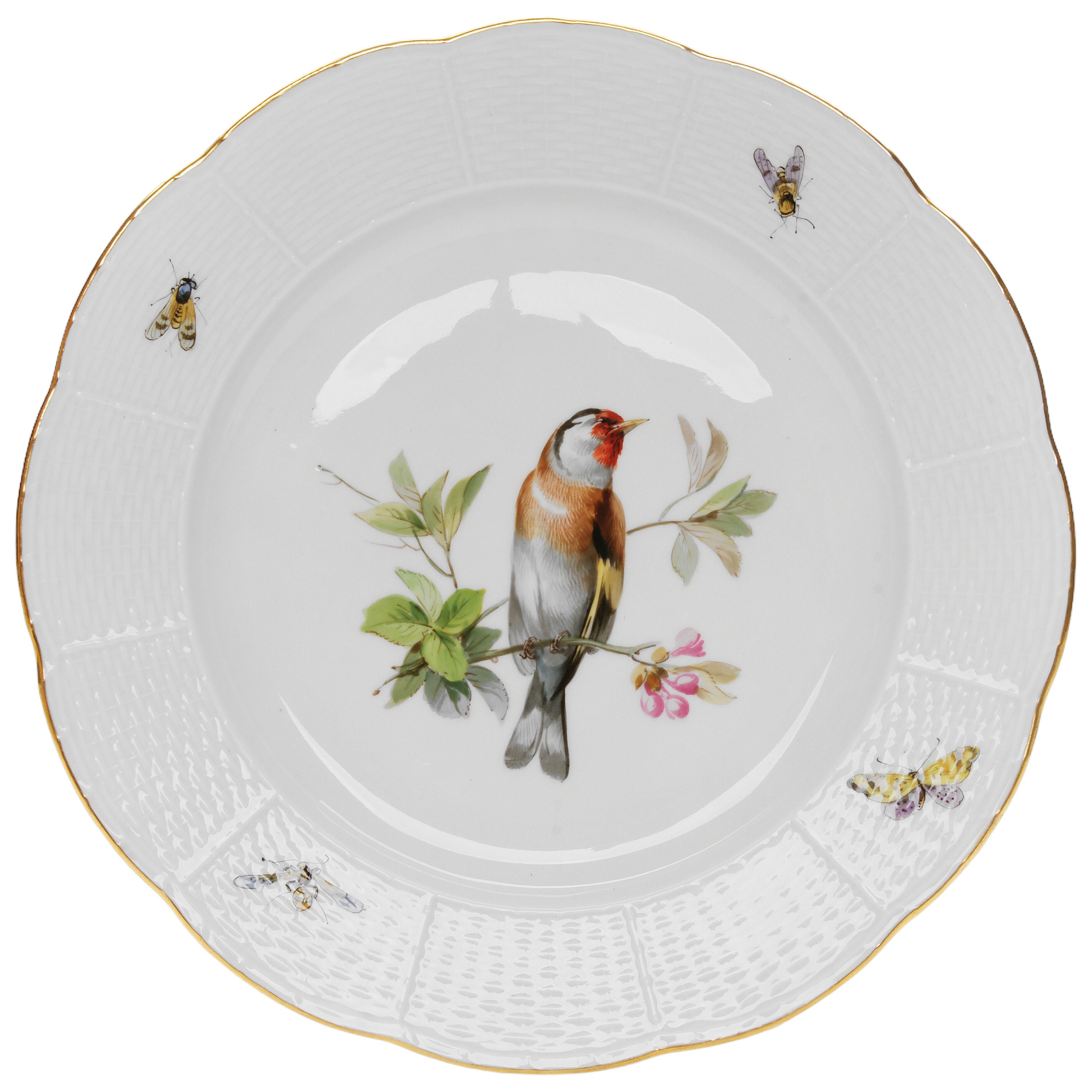 Porcelain Plate With a Bird, Meissen, Germany, End of 19th - Beg