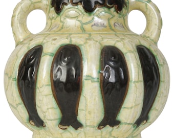 Ceramic vase in Art Deco style, Ditmar Urbach, Czech Republic (Czechoslovakia), 1920s - 1930s