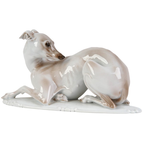 Porcelain figure "Italian Greyhound", Rosenthal, sculptor: Prof. Theodor Kärner, Germany, 1930s - 1940s