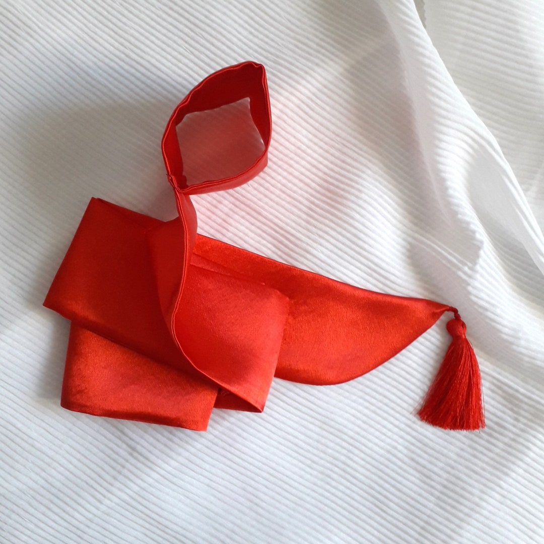 Silk Tie With Loops, Ribbon Bondage Loop, Satin Restraint, Satin ...
